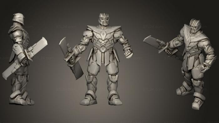 Игрушки (Железный Человек против Таноса, TOYS_0689) 3D модель для ЧПУ станка